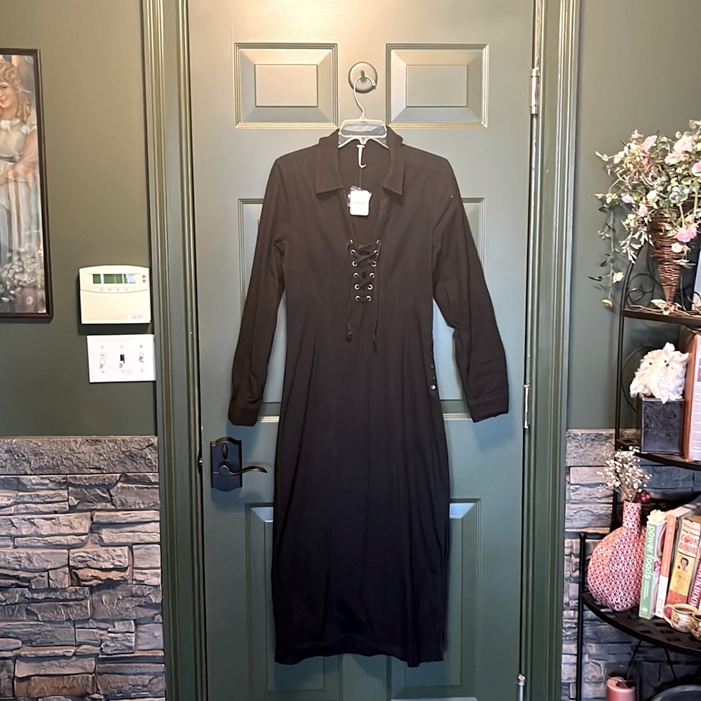 Free People Long Black Dress
